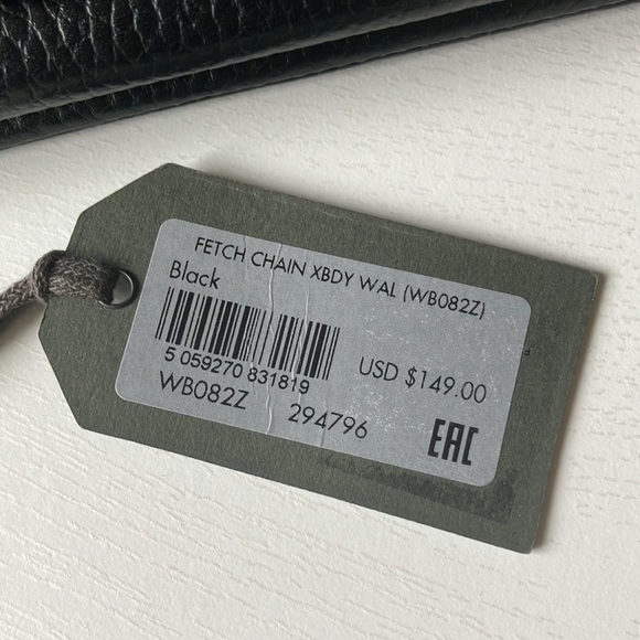 All Saints Fetch Leather/Chain Crossbody Wallet - Picture 13 of 16